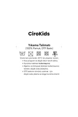 cirokids %100 Pamuklu Manifest Grubu Tasarım Baskılı Tişört ( 4-13 yaş )