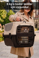 Kurtbay Şekil Comfort Kedi Köpek Evcil Hayvan Taşıma Çantası Sepeti Kafesi Orta Boy 48x32x30 cm
