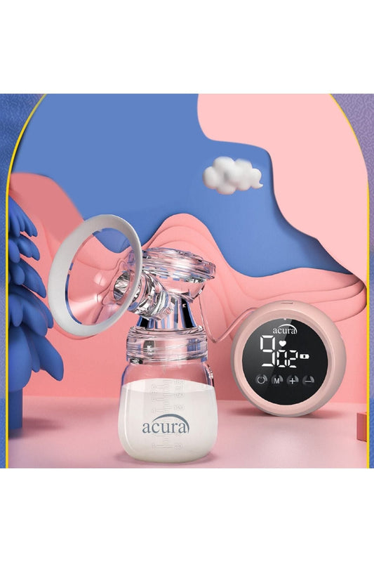 AcuraC-Şarjlı, LCD Ekranlı, Biberon Özellikli Göğüs Pompası