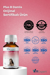 Vitexpert Hızlı Etkili Tüy Dökülmesi Önleyici Tüm Kediler İçin Plus B Biyotin Multivitamin Damlası 50 ml