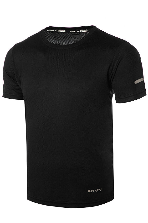 Ghassy Co Erkek Nem Emici Hızlı Kuruma Atletik Teknik Performans Spor T-shirt - Beyaz