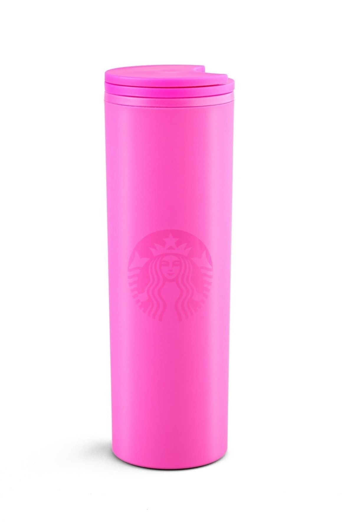 Starbucks Pembe Renkli Plastik Termos 473 Ml