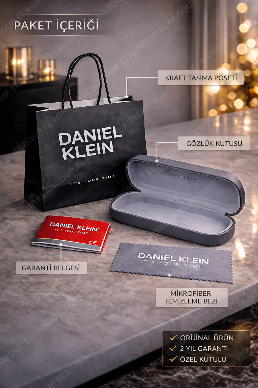 Daniel Klein Polarize - UV400 Korumalı Gümüş Siyah Renk Orijinal Erkek Güneş Gözlüğü 57 Ekartman DKG6289C2