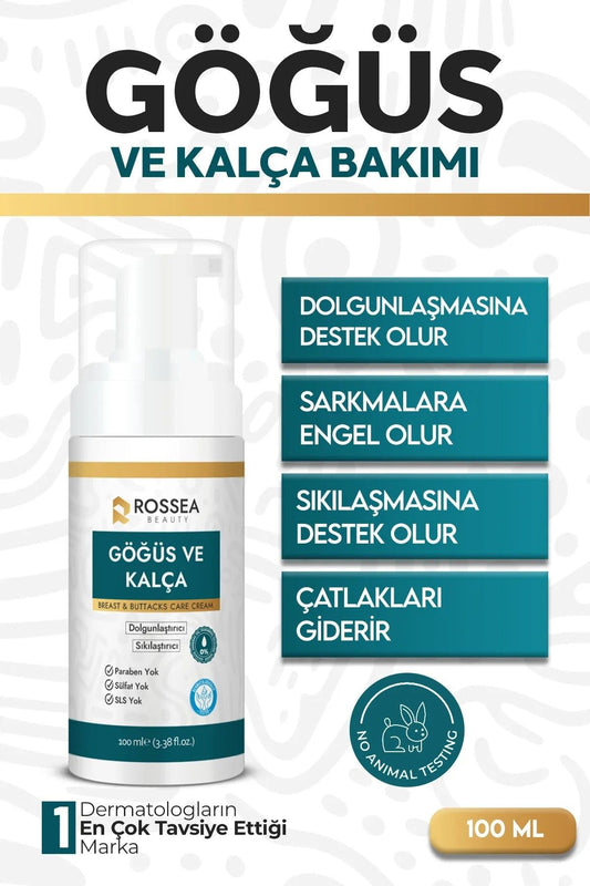 ROSSEA Göğüs Ve Kalça Büyütücü,. Şekillendirici, Dolgunlaştırıcı, Çatlak Giderici, Sıkılaştırıcı Kreml