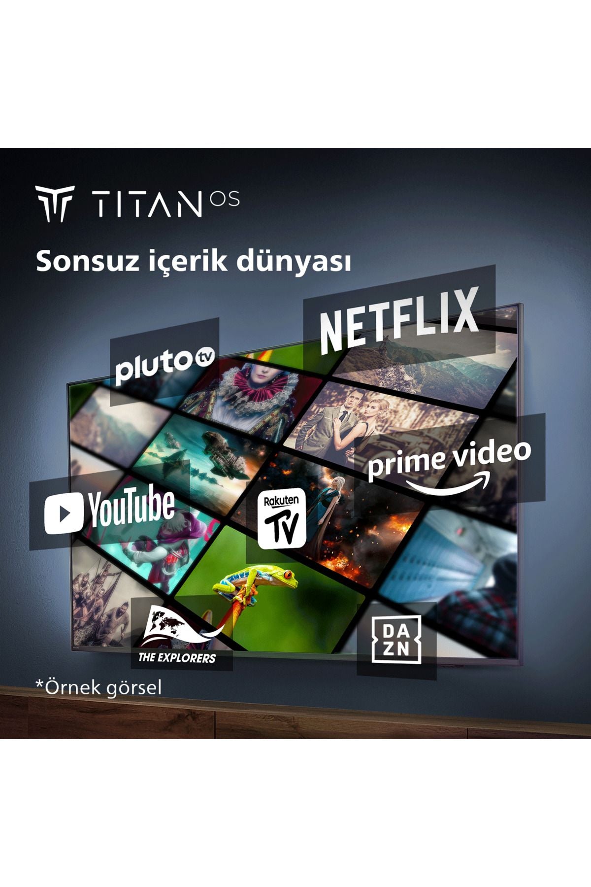 Philips PUS/" K UHD Uydu Alıcılı Smart LED TV - Görsel 6