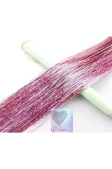 Darya DD283 Işıltılı Hair Tinsel Saç Simi Açık pembe HT09