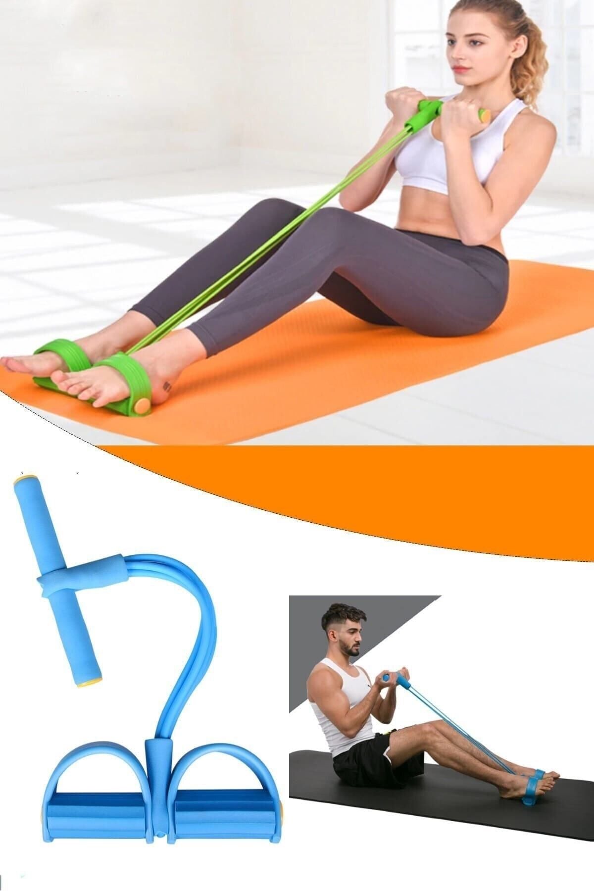 Genel Markalar Body Trimmer Mekik Çekme Aleti Sorelis Evde Spor Lastikli Egzersiz Lastiği Unichrome