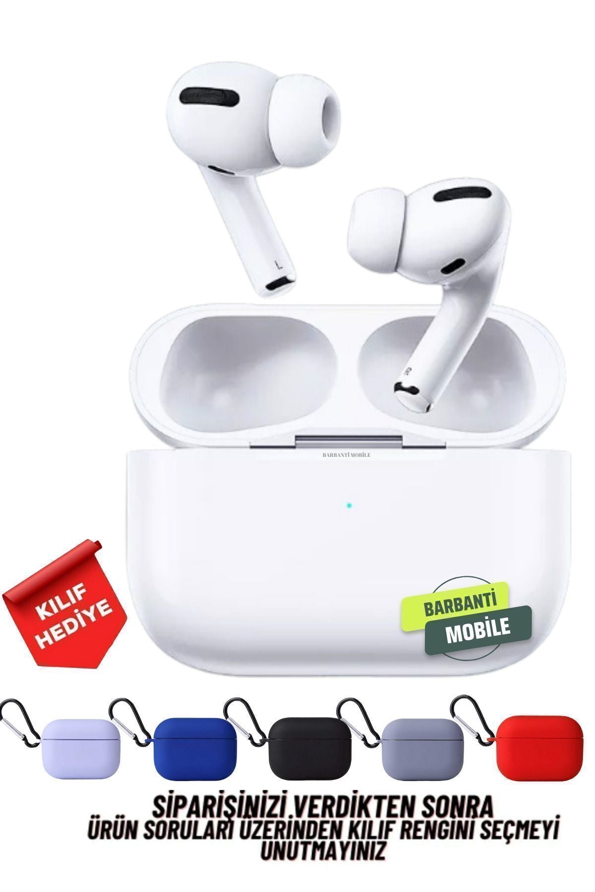 Barbanti Mobile Pro Ios Android Uyumlu Kablosuz Bluetooth Kulaklıkarışık Renkılıf Hediyeli