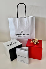 Daniel Klein Marka Kadranı Sedefli Kordonu Gold Gümüş Renk Takvimli Kadın Kol Saati