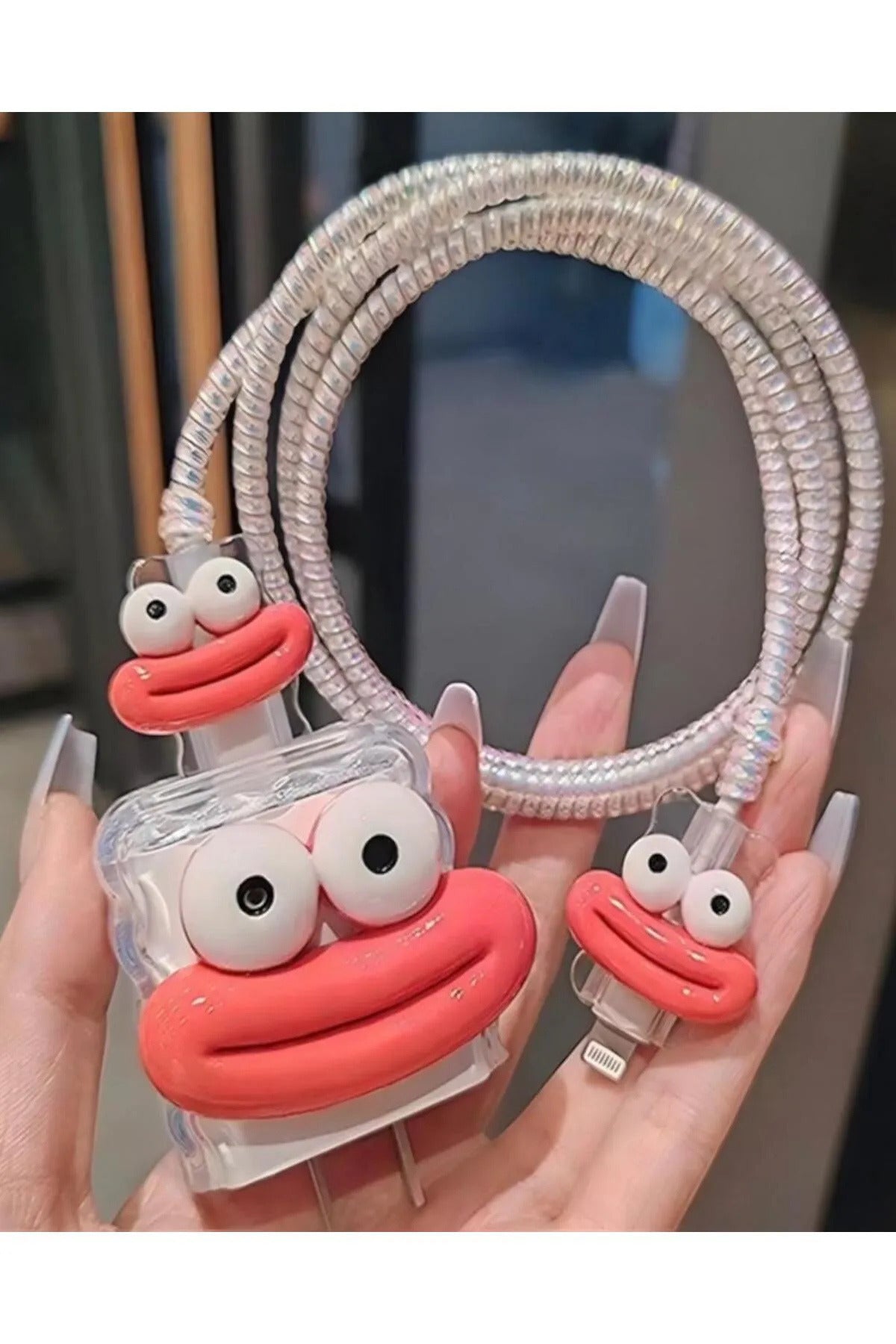 Dublin İphone 18w/20w Uyumlu Şarj Aleti Kılıfı, Şarj Kablosu Koruma Aparatı, Toparlayıcı, Koruyucu