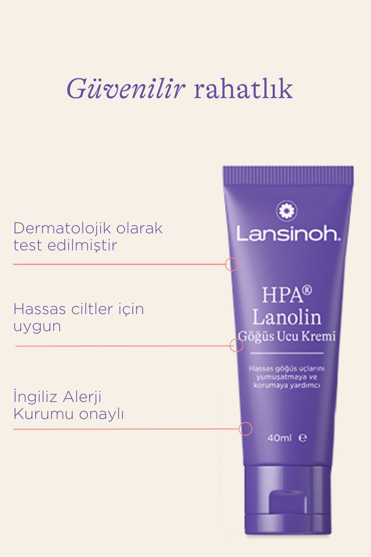 LANSINOHPA® Lanolin Göğüs Ucu Kremi ml