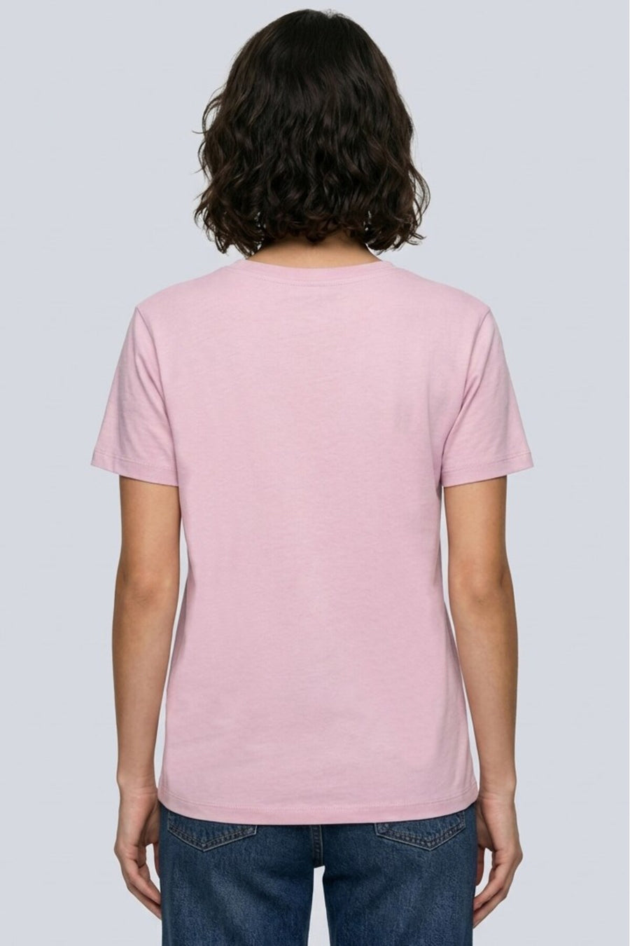 Brix Kadın %100 Pamuk V Yaka T-Shirt Lila - Lila