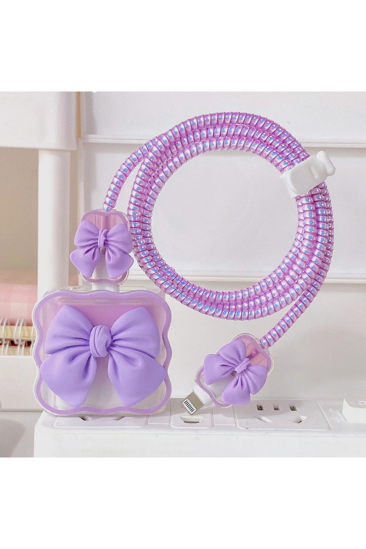 Dublin İphone 18w/20w Uyumlu Şarj Aleti Kılıfı, Şarj Kablosu Koruma Aparatı, Toparlayıcı, Koruyucu