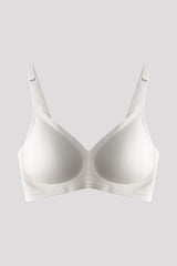 Cottonhill Seamless Bra - Pure | Lazer Kesim Dikişsiz Ayarlanabilir Askılı Balensiz Kadın Sütyen 3'lü Paket - Krem