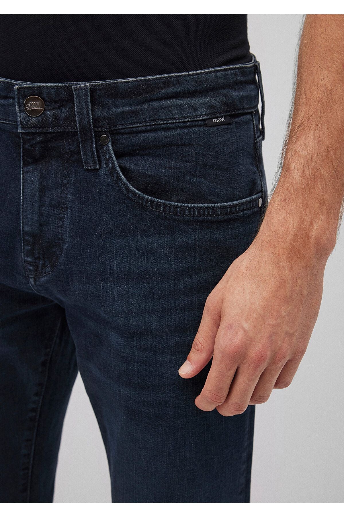Jake Lux Black Puslu Vintage Koyu Mavi Jean Pantolon 0042287868