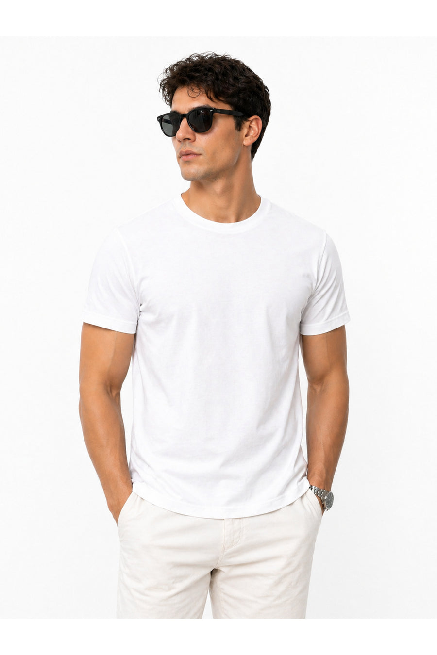 Piano Luce Erkek 5’li Paket T-Shirt – Kısa Kollu Bisiklet Yaka Regular Fit – 5 Renk Seçenekli - Çok Renkli