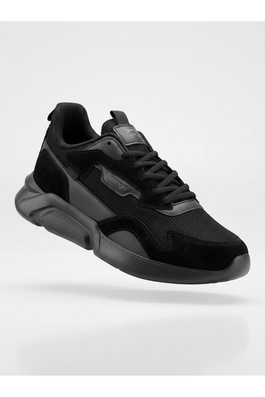 Slazenger Azez Siyah Beyaz Unisex Rahat Sneaker Spor Ayakkabı - Siyahsiyah