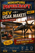 Miniature Papercraft Dev Uçak Maketi – 90 CM Kanat Açıklığı | DIY Karton Model Kit