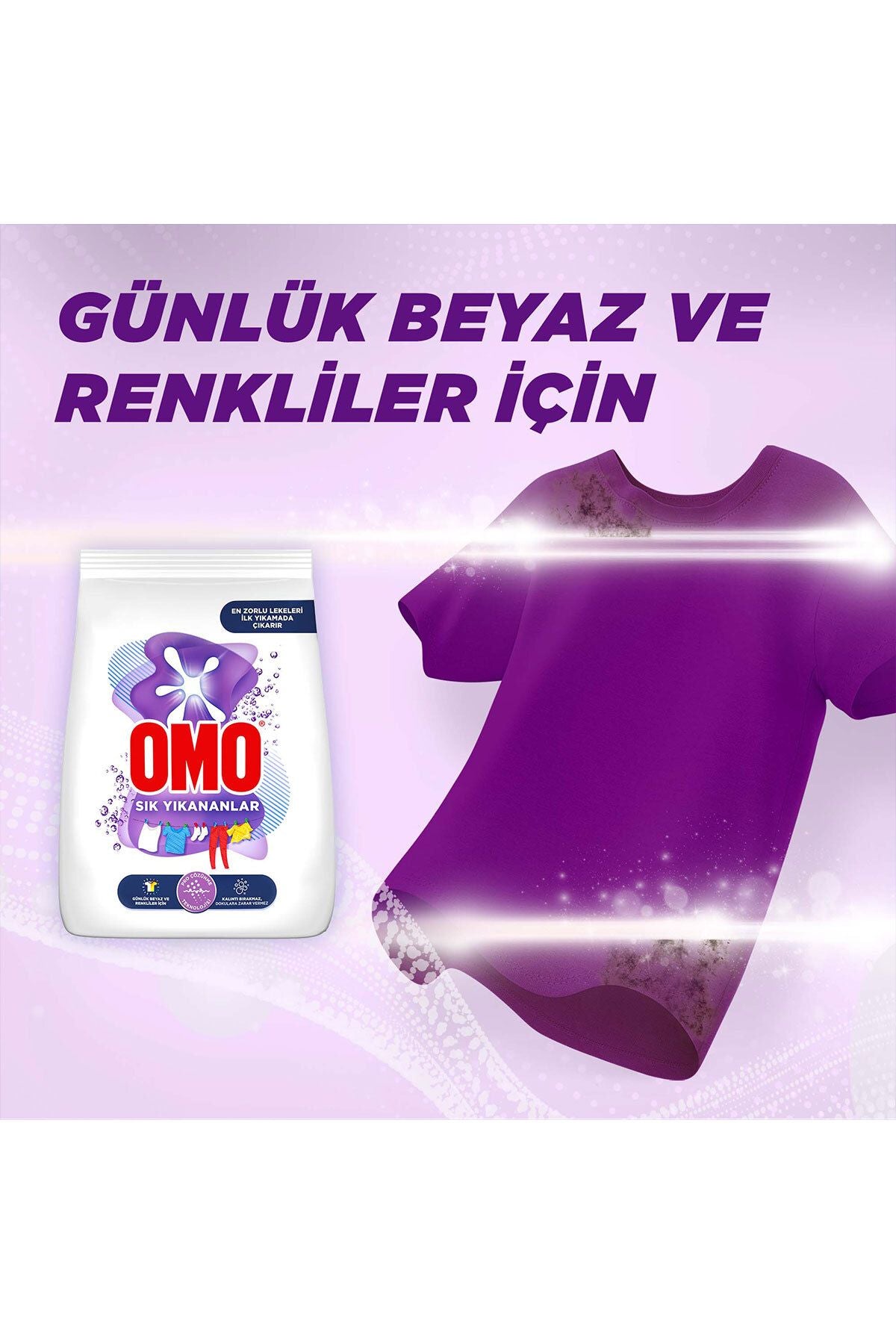 Omo Toz Çamaşır Deterjanı Sık Yıkananlar Zorlu Lekelerilk Yıkamada Çıkarır Kgx - Görsel 7