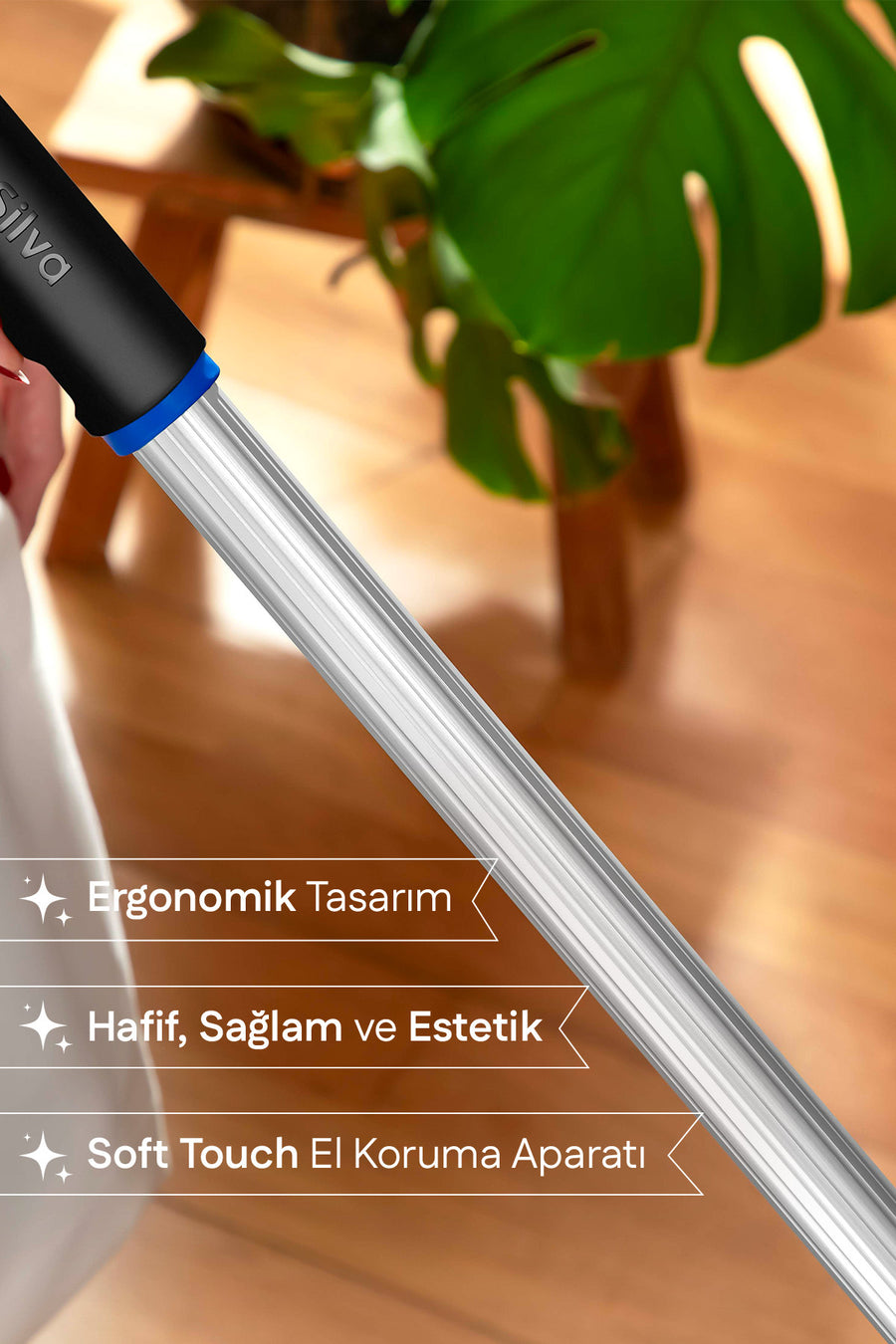 Silva Ultrafiber Tekli Mop Set – Derin Temizlik İçin Islak Mop Bezi