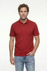 Kiğılı Polo Yaka Regular Fit Nakışlı Pamuklu Tişört - Siyah