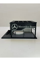 Butik 3D Baskı 1/64 Ölçekli Mercedes Showroom Tasarımlı Diorama Araç Sergileme Garajı