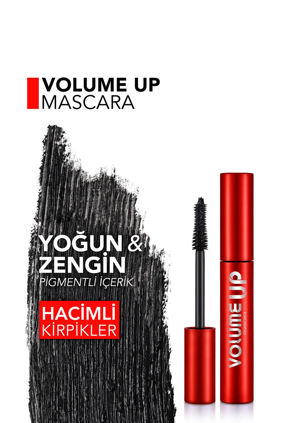 Flormar Volume Up Mascara Yoğun Hacim ve Lifting Etkili Kat Kat Uygulanabilir Maskara