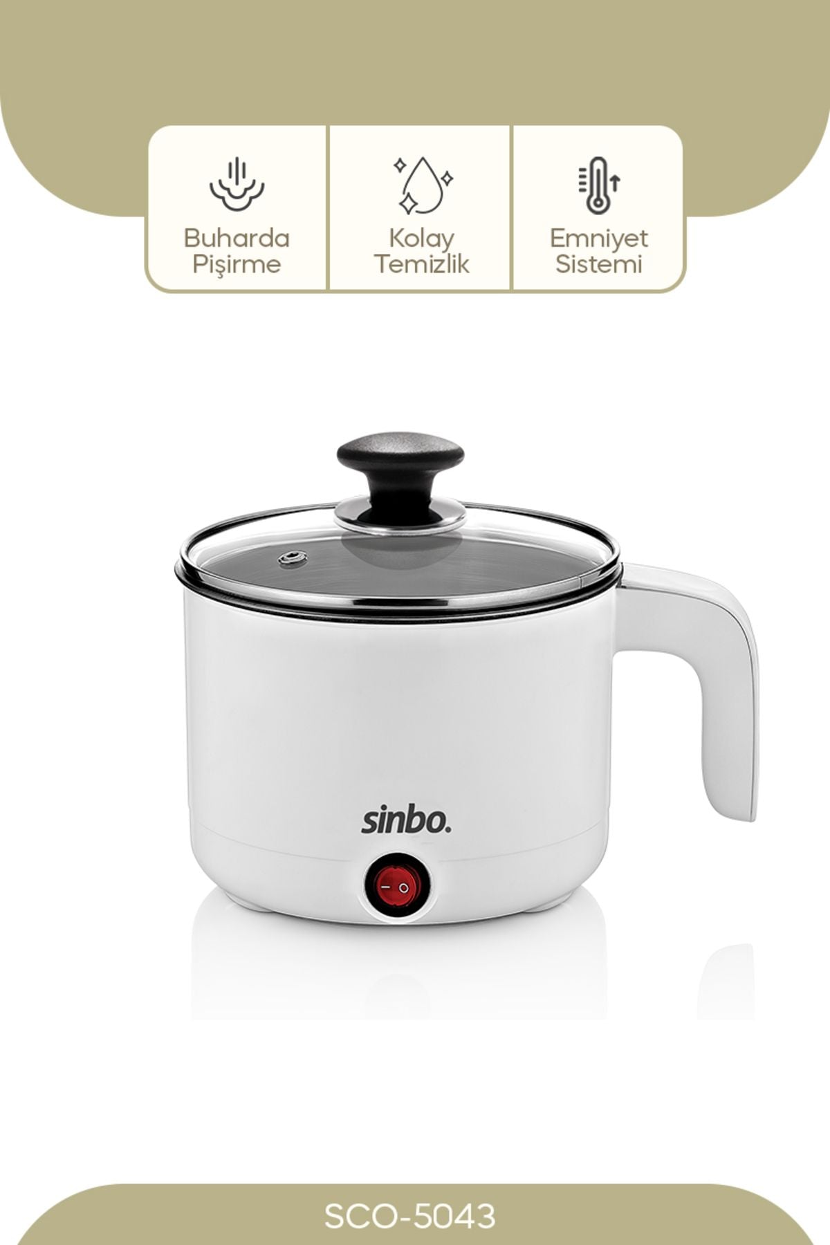 Sinbo Sco-5043 Çok Fonksiyonlu Buharlı Pişirici Varsayılan Standart
