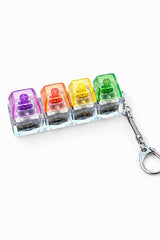 BESTTOYS Işıklı stres giderici click sesli ışıklı klavye LED ışıklı klavye anahtarlık KARIŞIK RENK GÖNDERİLİR