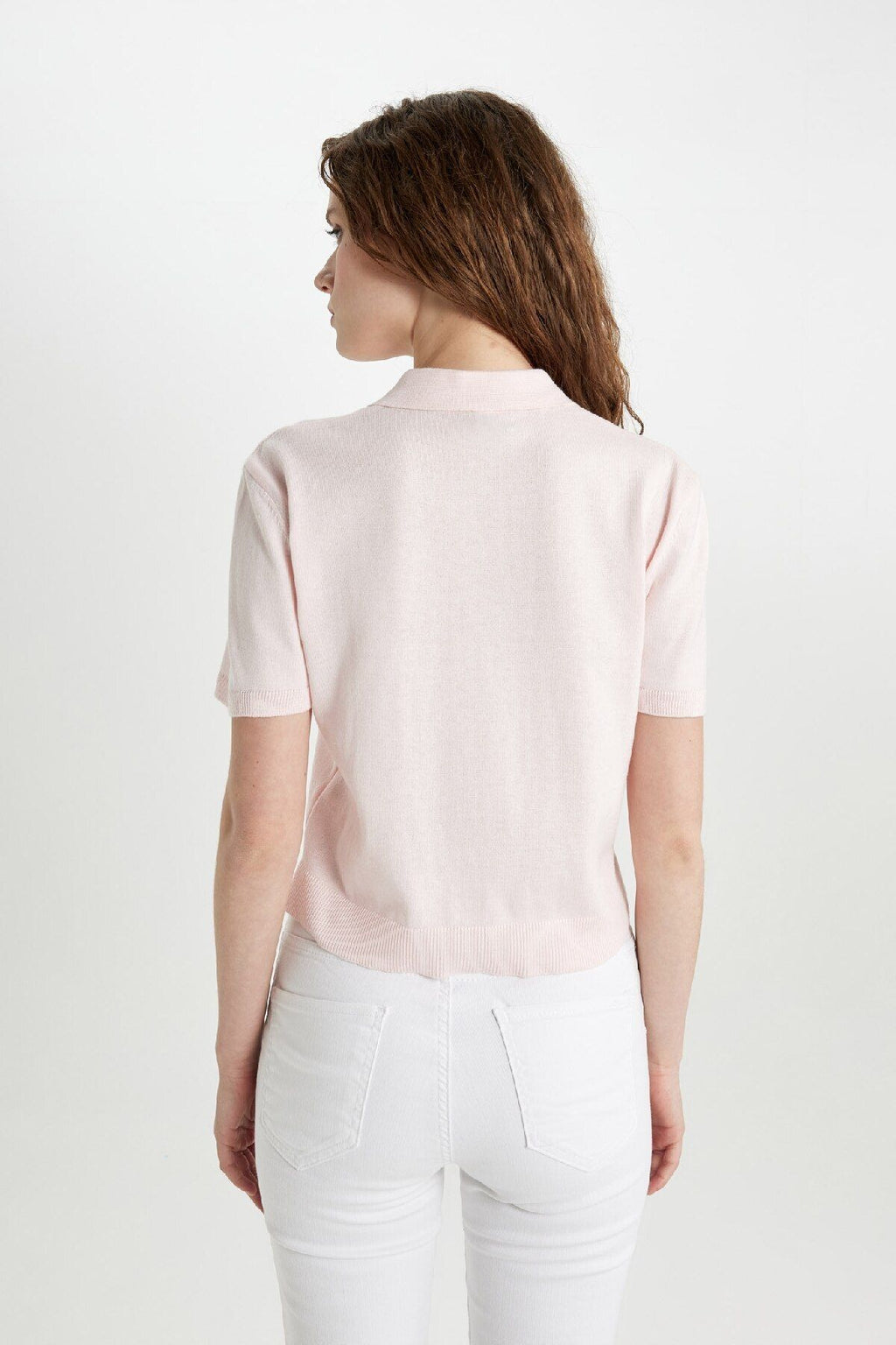Defacto Regular Fit Polo Yaka Kısa Kollu Triko Tişört C4534ax24sm