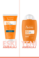 Avene Ultra Fluid Invisible Normal/Karma Ciltler için Ultra Akışkan SPF 50 Güneş Kremi 50 ml