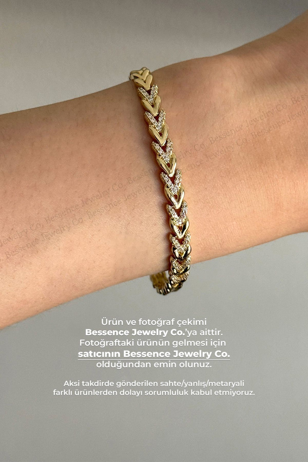 Bessence Jewelry Co XUPING Bileklik Kalpli Taşlı