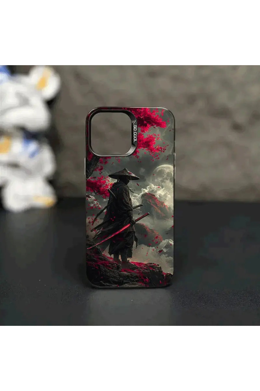 Caseji İphone 15 Pro Max Uyumlu Dağ Tasarımlı Arkası Sert Kenarları Yumuşak Telefon Kılıfı MK01A