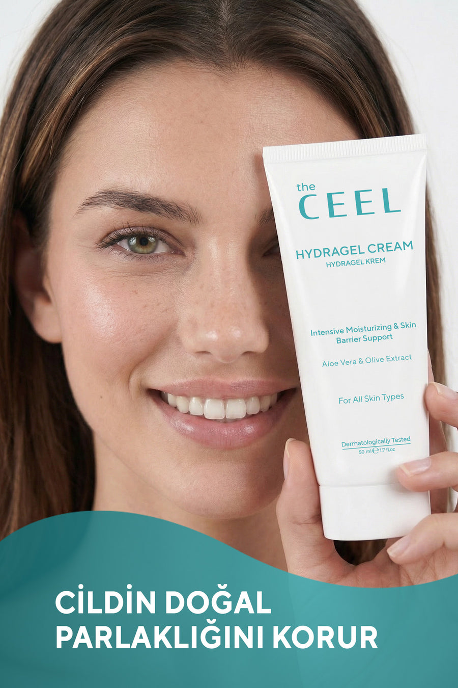 The Ceel Yoğun Nemlendirici & Cilt Bariyeri Destekleyici Jel Krem Hyaluronik Asit, Panthenol 50 ML