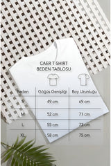 caer Erkek Regular Fit Baskılı Tişört %100 Pamuk Bisiklet Yaka Günlük Basic T-Shirt - Siyah