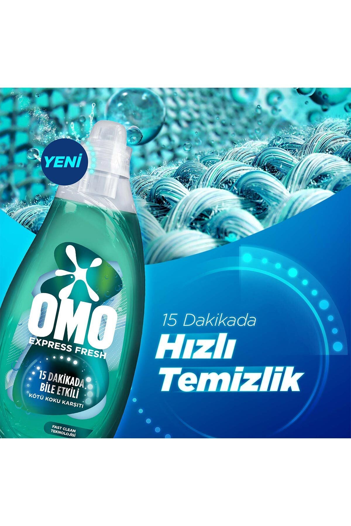 Omo Express Fresh Kötü Koku Karşıtı Beyaz Renkliler Deterjanı ml - Görsel 3