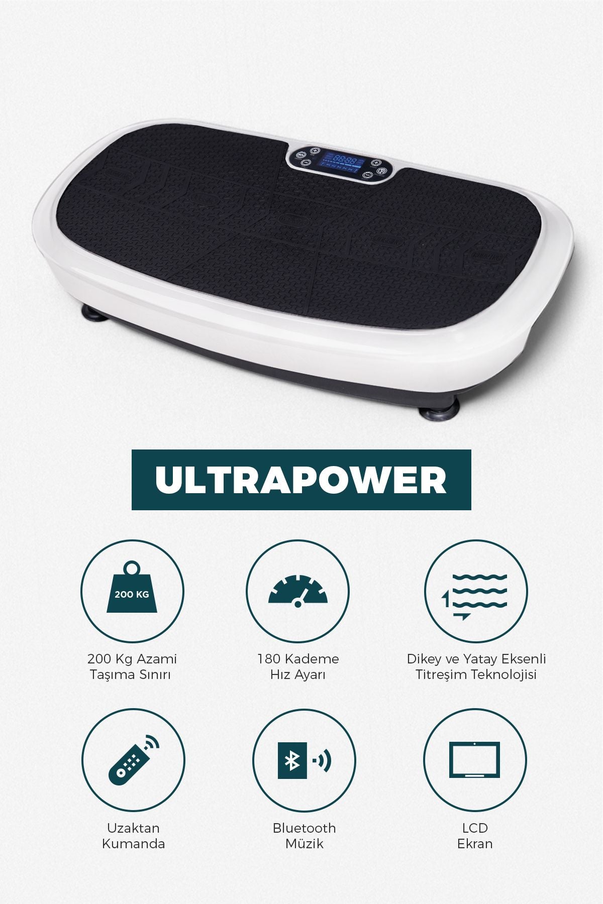 TeknoGerman Ultra Power Model Yüksek Titreşimli, Egzersiz Ve Spor Cihazı - Kondisyon Ve Spor Aleti