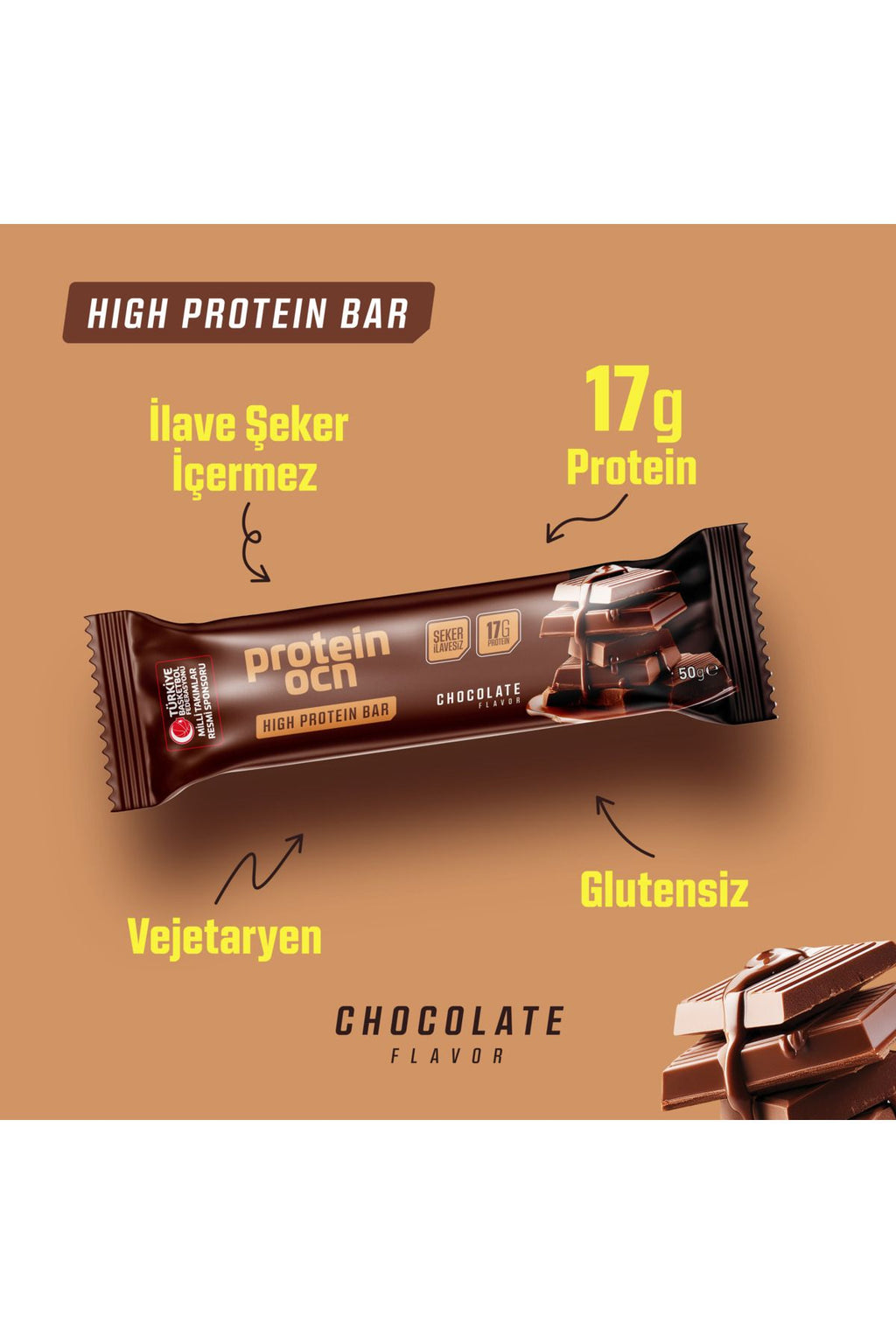 Proteinocean Protein Bar - Karma Kutu - 50g X 4 Adet