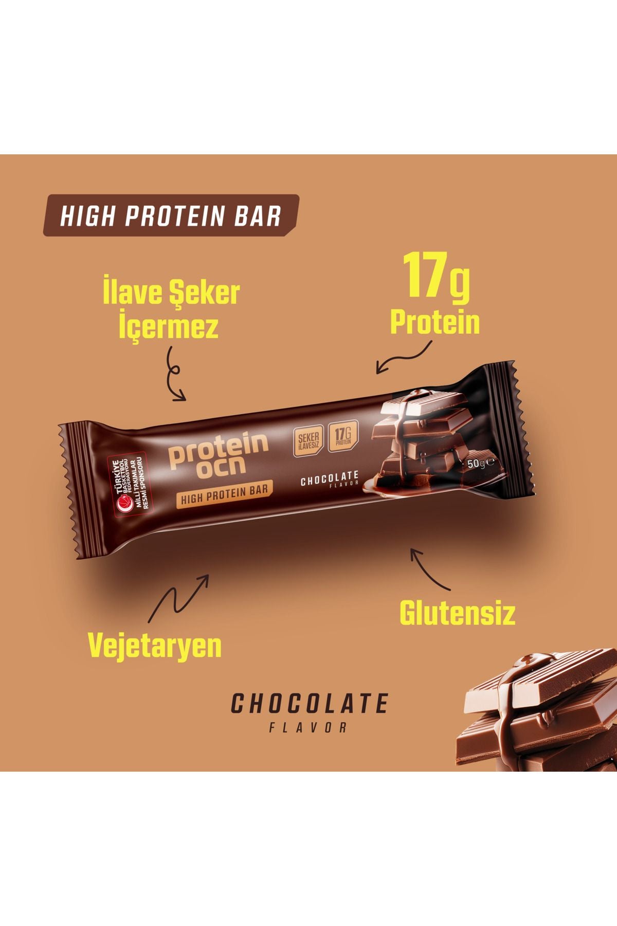 Proteinocean Protein Bar - Karma Kutu - 50g X 4 Adet