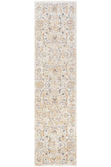 Cool Halı Hanedan Krem Klasik Desenli Çiçekli Yolluk Otantik Bohem Vintage Koridor Giriş Uzun Antre Hol Halısı - Hanedan
