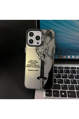 Caseji İphone 15 Pro Max Uyumlu Dağ Tasarımlı Arkası Sert Kenarları Yumuşak Telefon Kılıfı MK01A