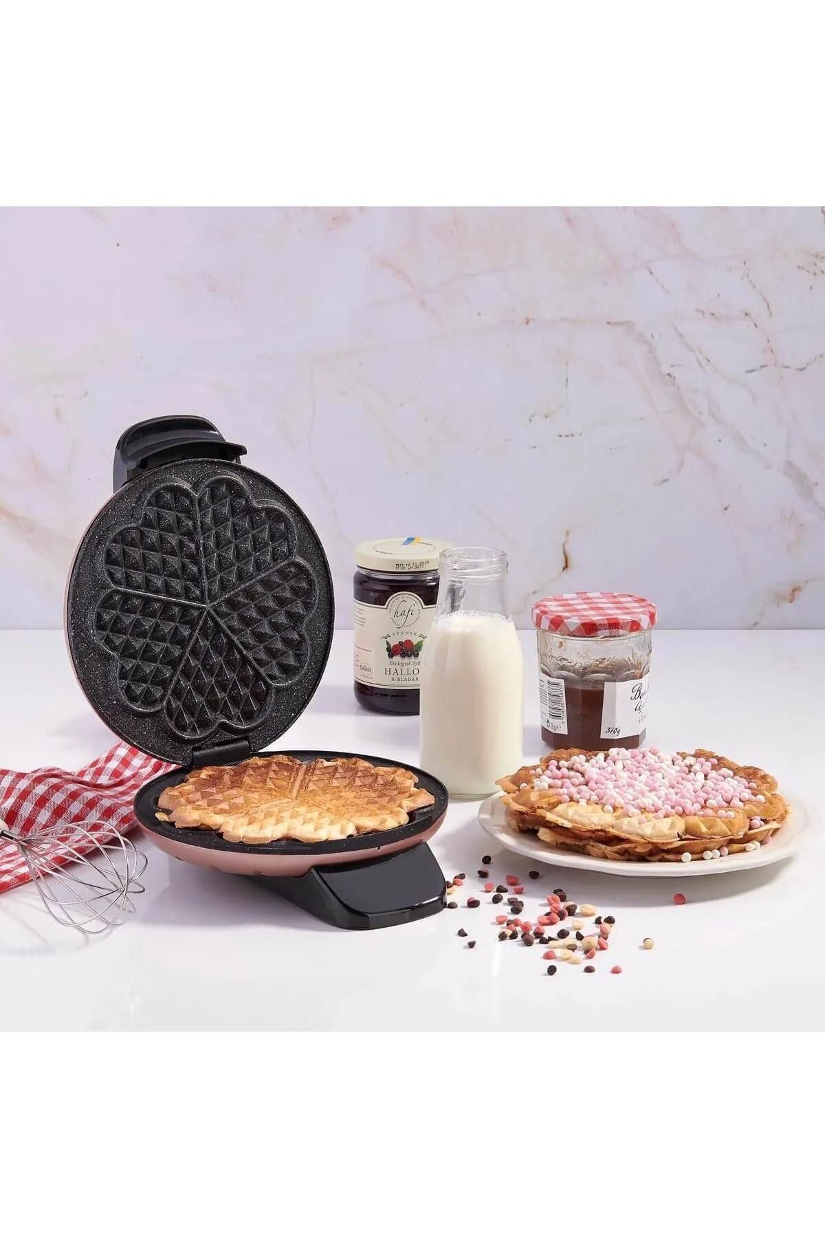KORKMAZ Mia Rosagold Waffle Makinesi A319-03