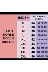 korsefabrika trend mood store ASKILI ÇELİK BALENLİ BEL DESTEKLEYİCİ İNCELTİCİ LATEKS KORSE