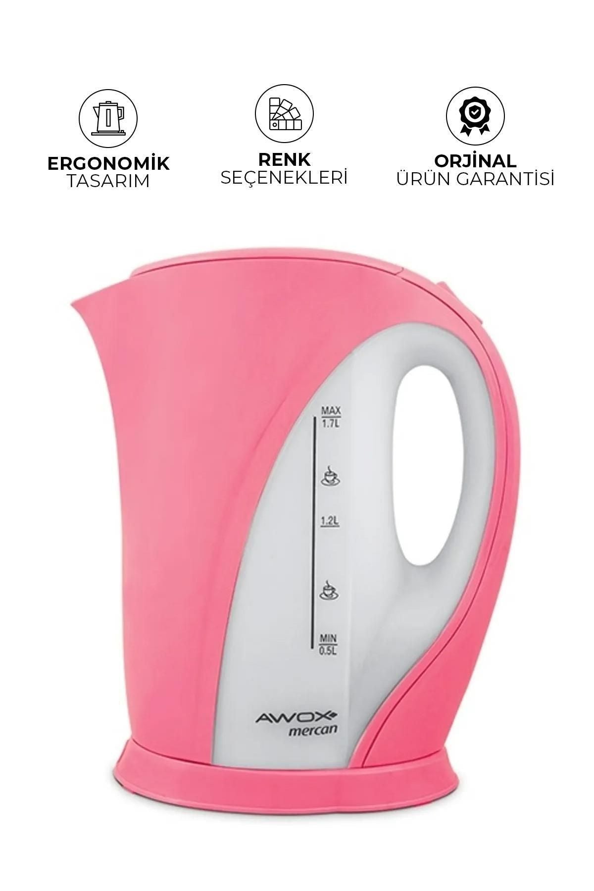 AWOX Mercan Kettle Pembe, Mercan Kettle Litre Su Isıtıcısı W - Görsel 3
