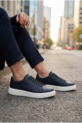Lufian Tommy Erkek Sneaker Ayakkabı Siyah - Siyah-Beyaz