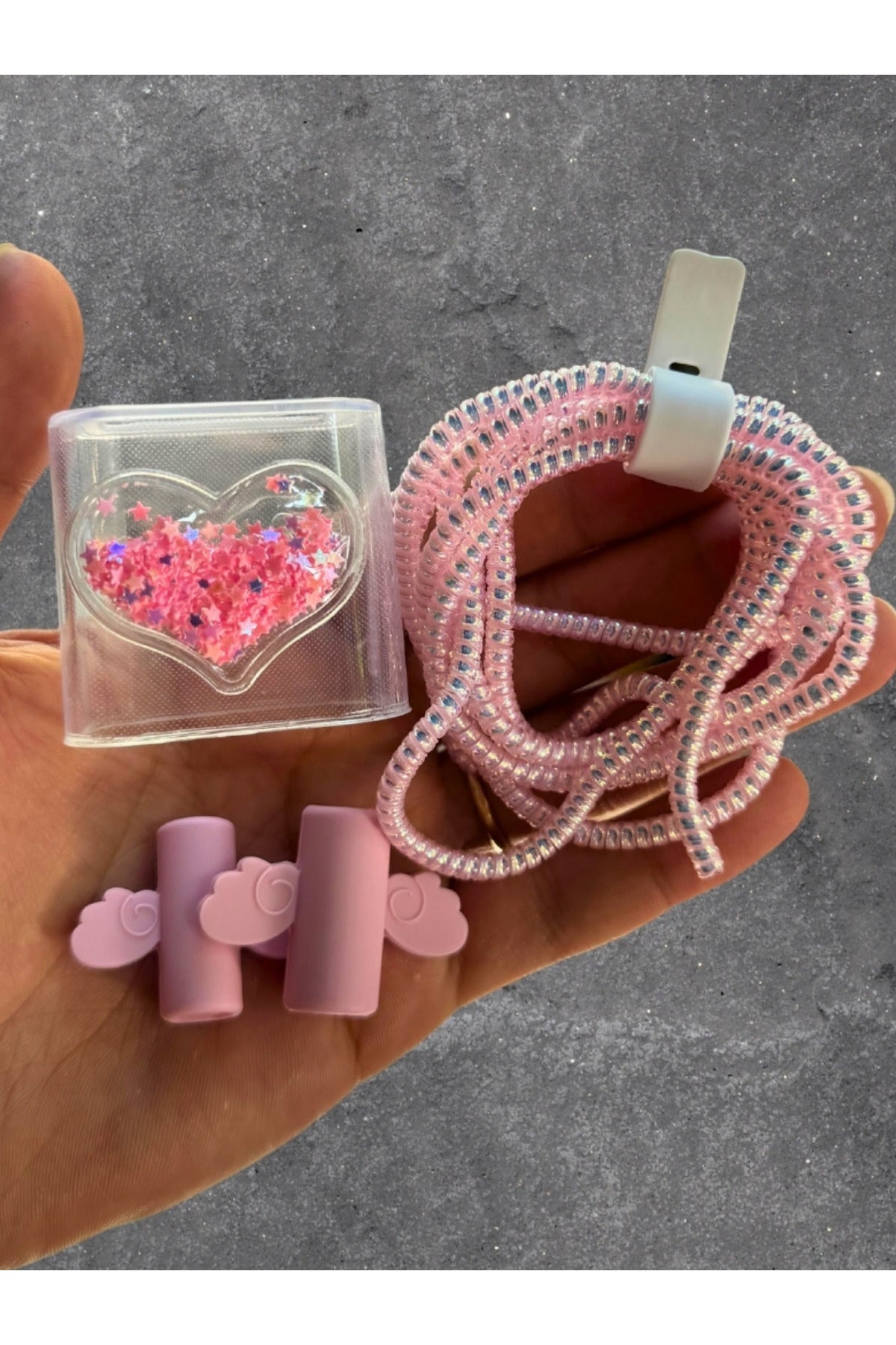 Dublin İphone 18w/20w Uyumlu Şarj Aleti Kılıfı, Şarj Kablosu Koruma Aparatı, Toparlayıcı, Koruyucu