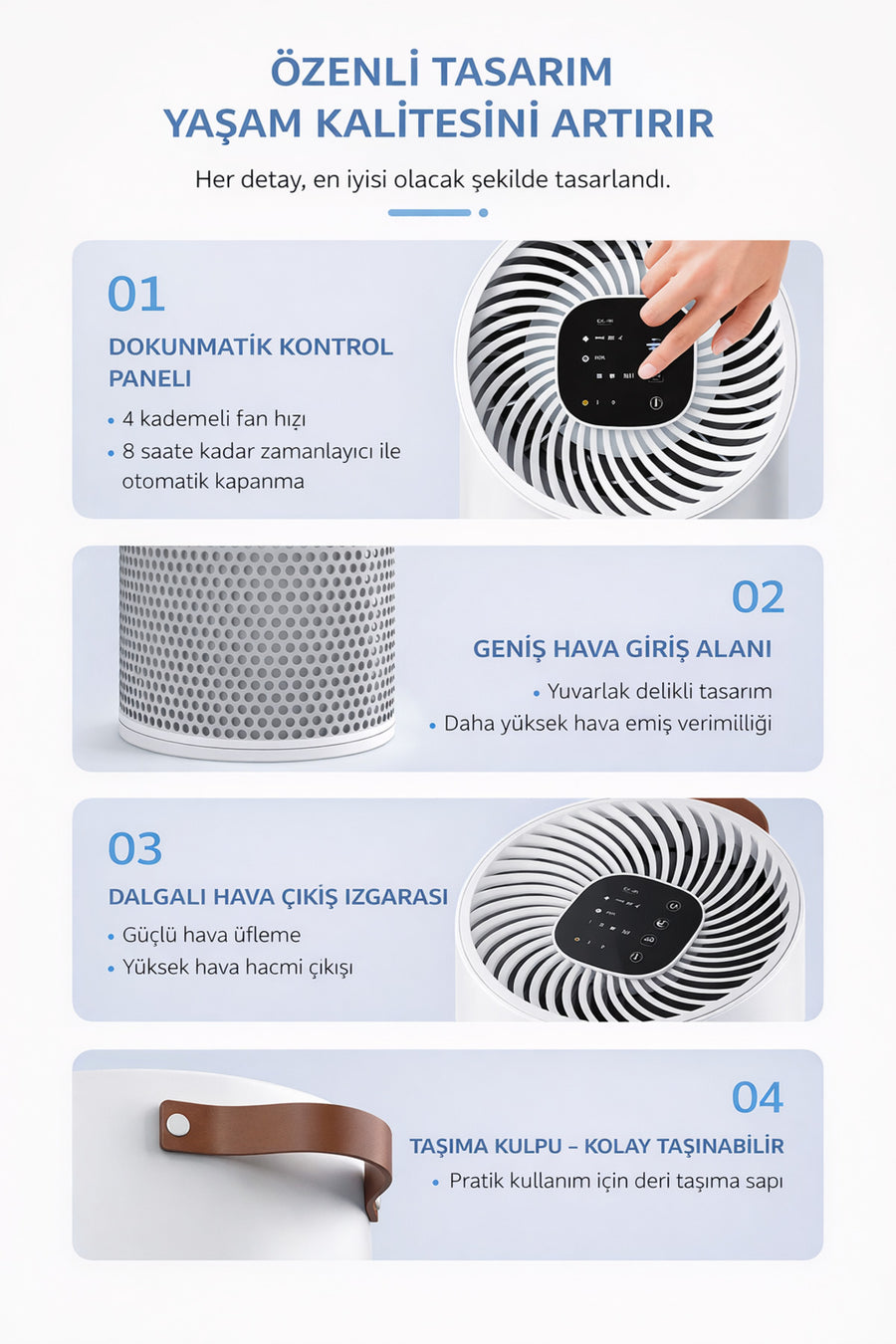 Kurutek HT35 (HEPA + CARBON) Hava Temizleme Cihazı