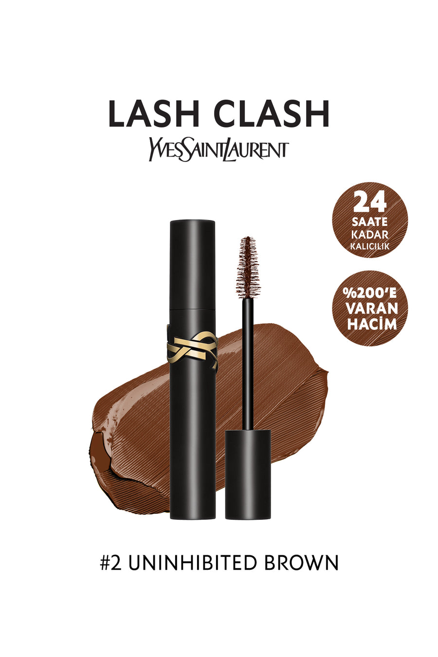 Yves Saint Laurent Lash Clash Yüksek Hacim Veren Siyah Maskara 3614273601092 #1 Overnoir Black - Lash