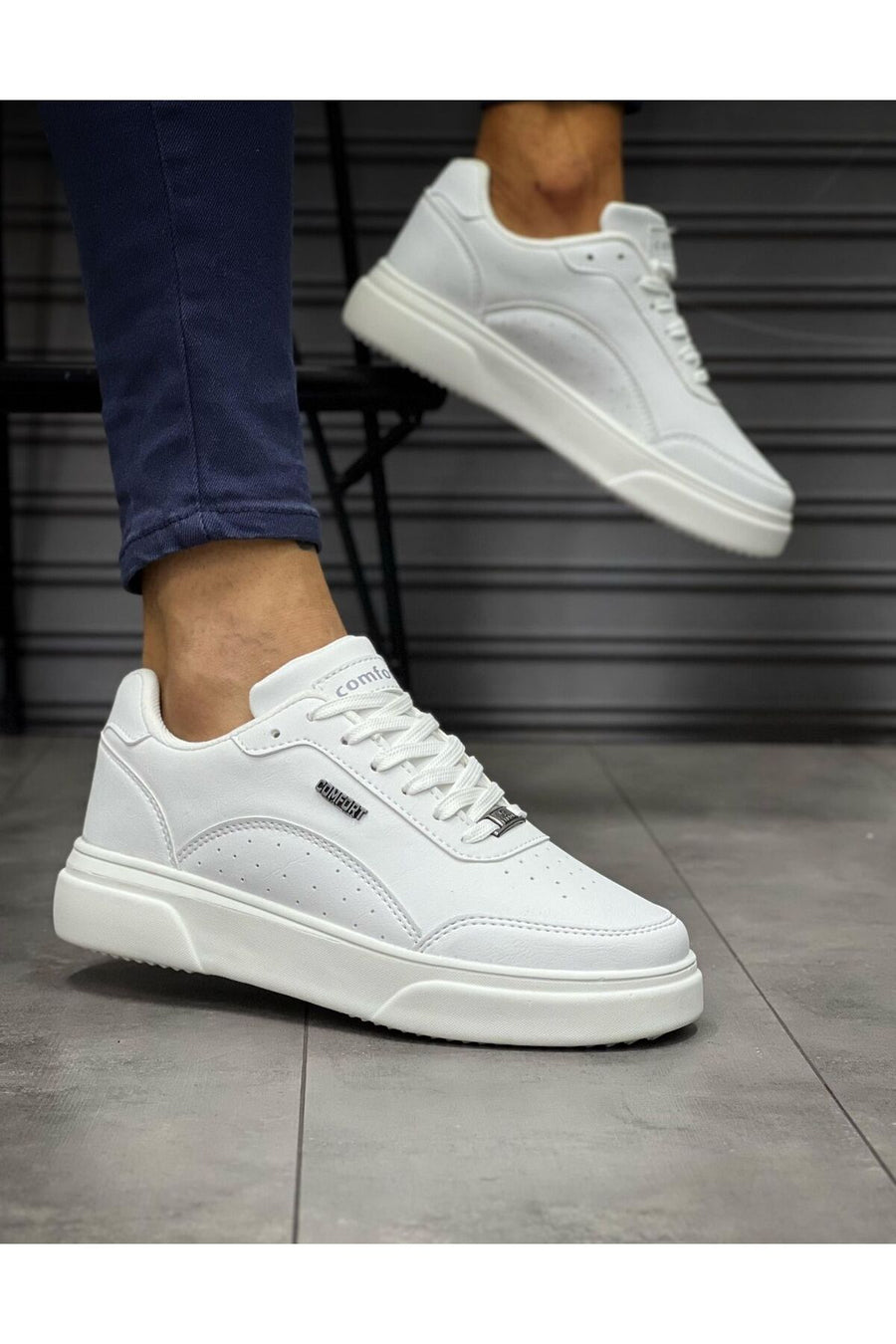 Jack Lion Erkek Sneaker Gündelik Ortopedik Ayakkabı Efgcmfrt105 - Beyaz