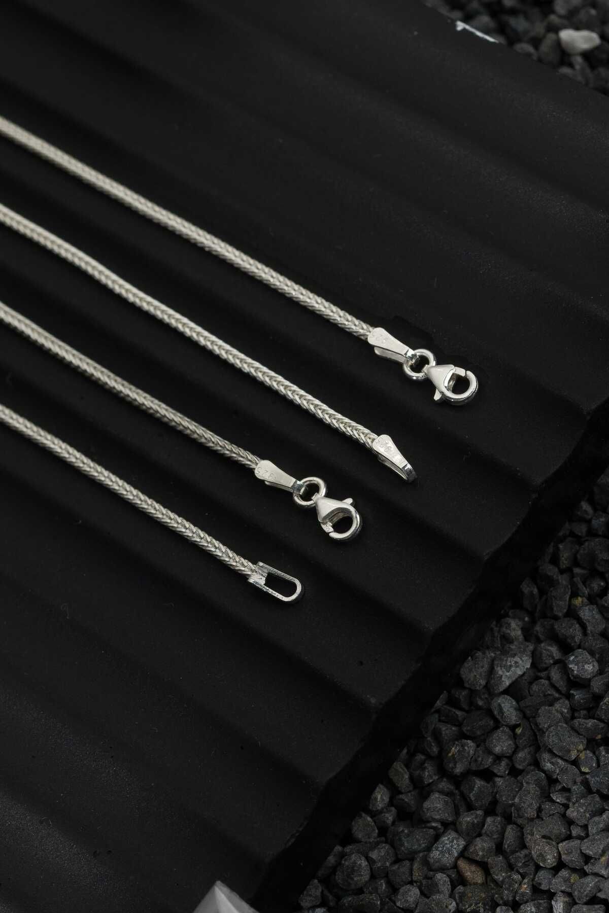 Sterling Silver AURA GÜMÜŞ 2MM TİLKİ KUYRUĞU BİLEKLİK 925 AYAR GÜMÜŞ